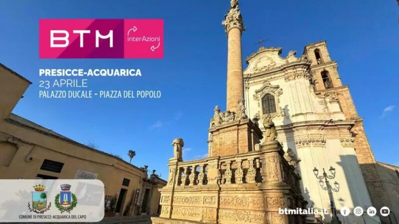 Business Tourism Management interazioni: a Presicce-Acquarica il mese prossimo “alla scoperta del Salento più autentico”