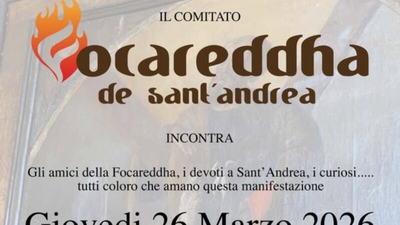 🔥 Il Comitato Focareddha de Sant’Andrea incontra la cittadinanza: un nuovo percorso di partecipazione e tradizione