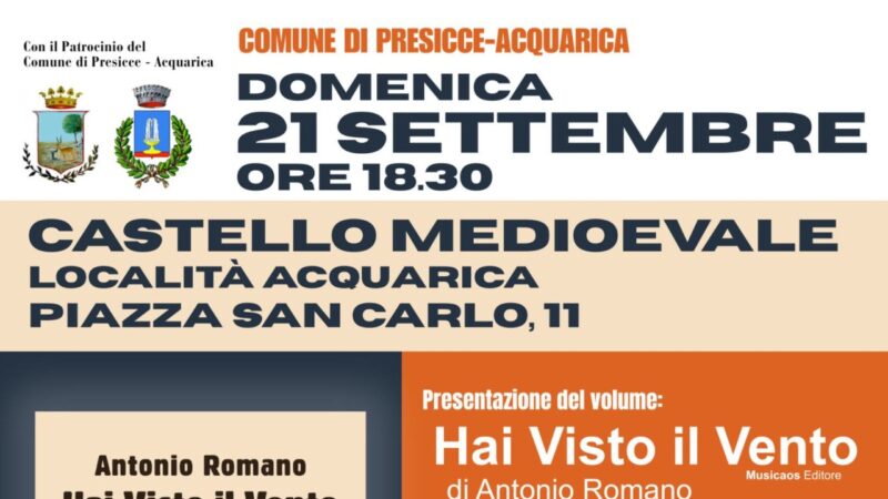 Hai Visto il Vento: il nuovo romanzo di Antonio Romano tra narrativa e nursing